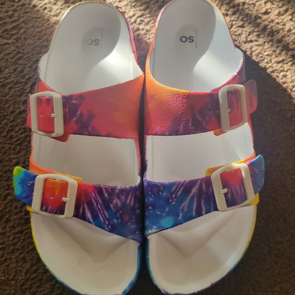 Tye Dye Strap Sandals NWOT